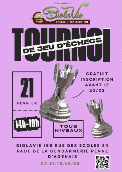 Tournoi de jeu d’échecs