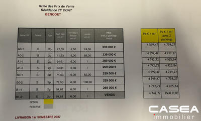 Appartement - 55 m² - 3 pièces