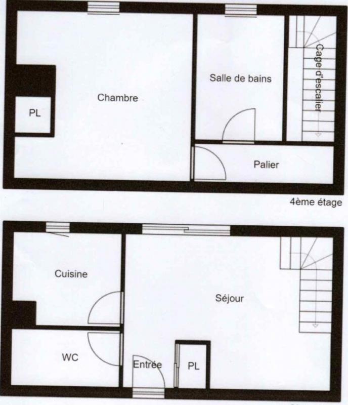Duplex - 46 m² - 2 pièces