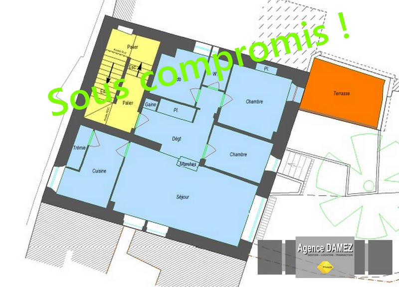 Appartement - 69 m² - 3 pièces