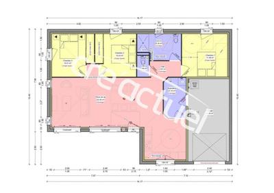 Maison - 90 m² - 1 pièce