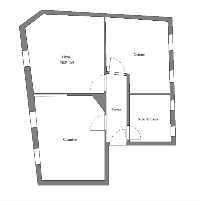 Appartement - 46 m² - 3 pièces