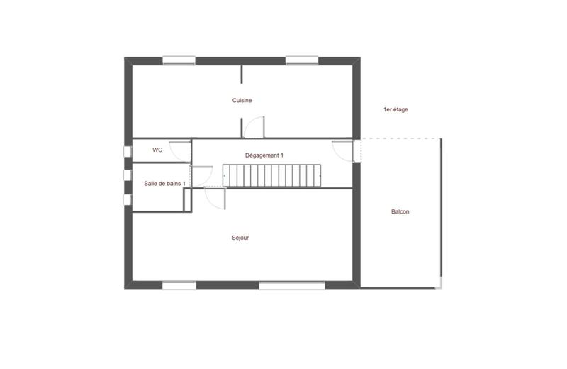 Maison - 84 m² - 4 pièces