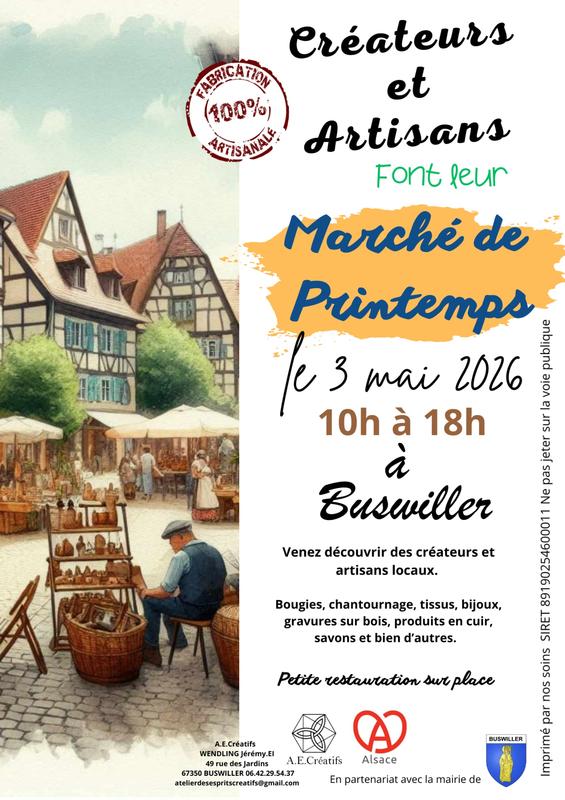 Marché de printemps créateurs et artisans
