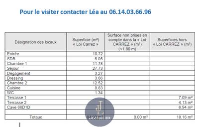 Appartement - 85 m² - 3 pièces