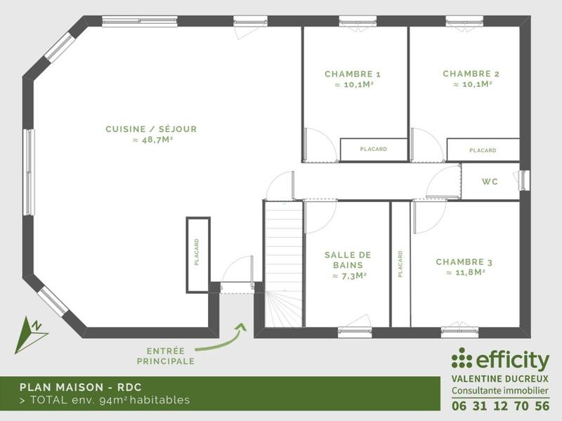 Villa - 94 m² - 5 pièces