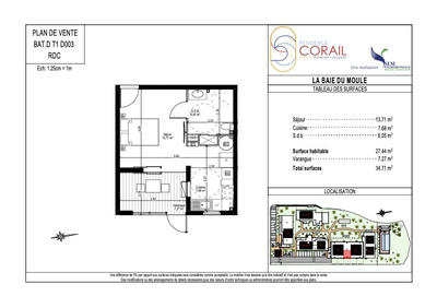Appartement - 27 m² - 1 pièce