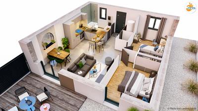 Maison - 51 m² - 4 pièces