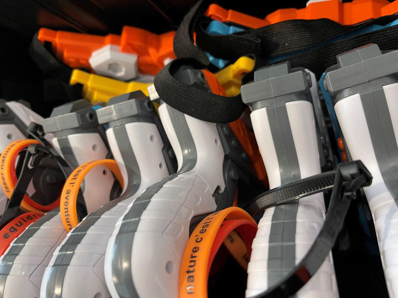 Laser game à dos d'âne