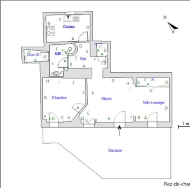 Appartement - 45 m² - 2 pièces