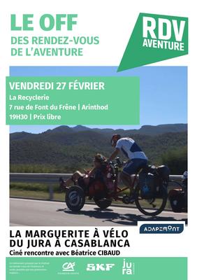Projection « La Marguerite à vélo : du Jura à Casablanca »