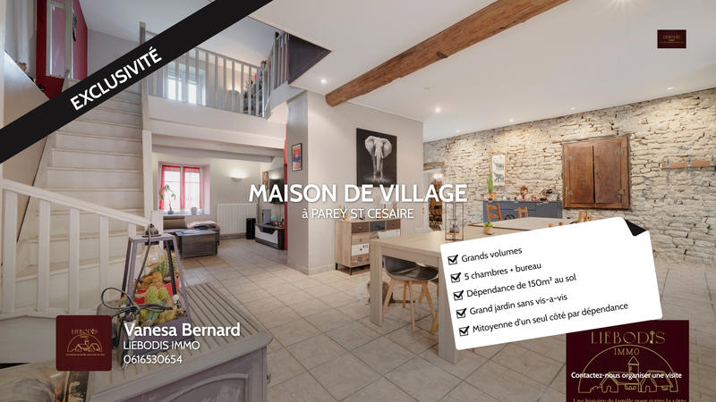 Maison de village - 230 m² - 7 pièces