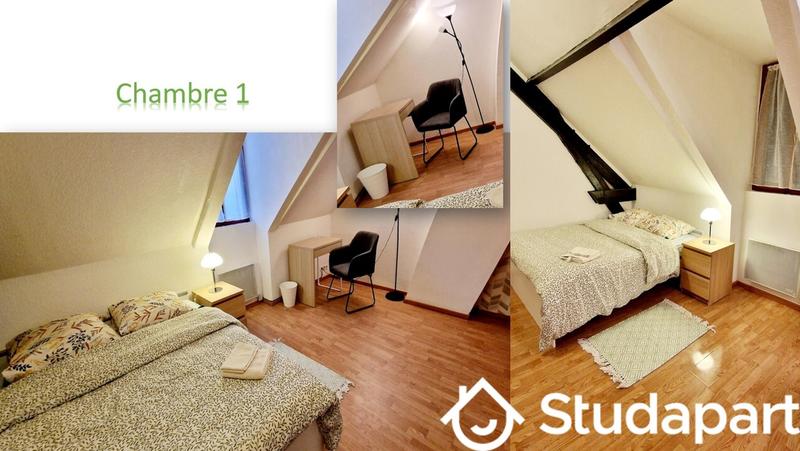 Chambre - 12 m² - 1 pièce