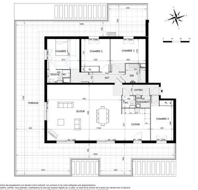 Appartement - 143 m² - 5 pièces