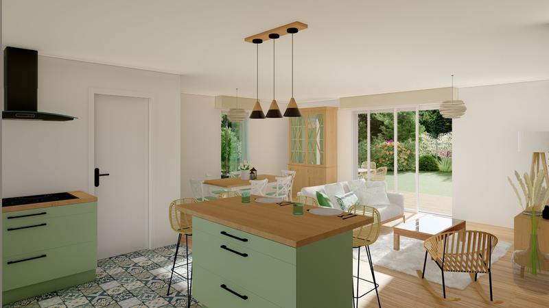 Maison - 90 m² - 5 pièces