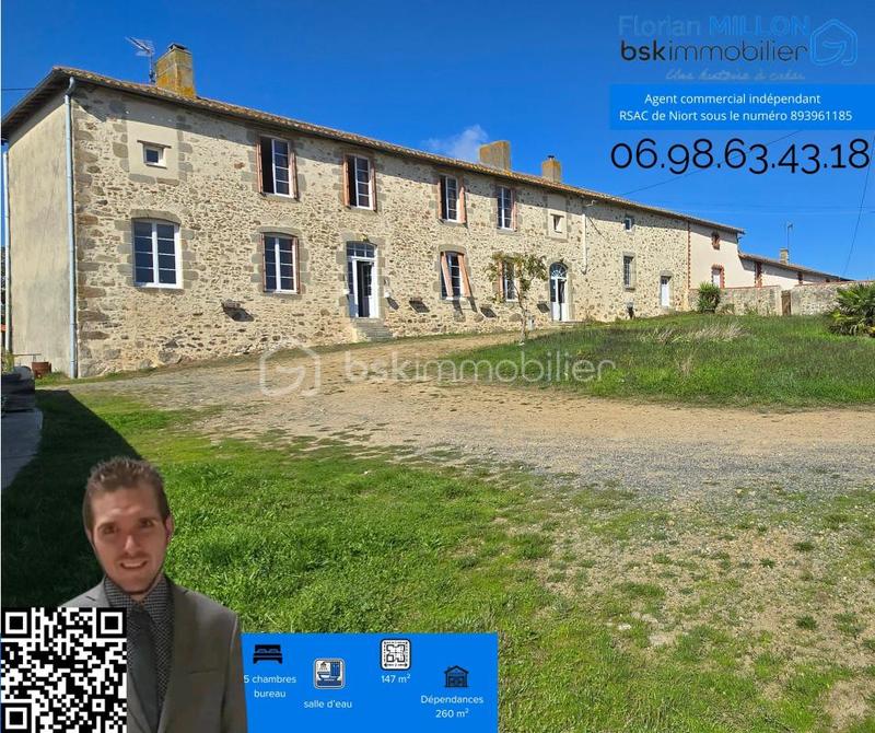 Fermette - 147 m² - 7 pièces