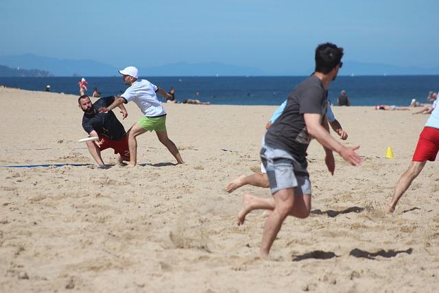 Jeux de plage à la hougue