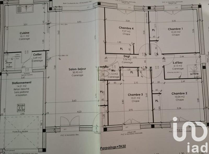 Maison - 97 m² - 5 pièces