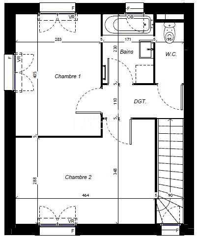 Maison - 76 m² - 4 pièces