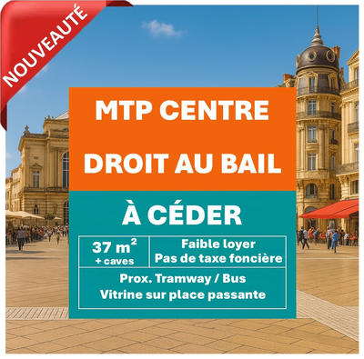 Fonds de commerce - Local commercial - 37 m²