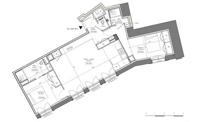 Appartement - 72 m² - 3 pièces