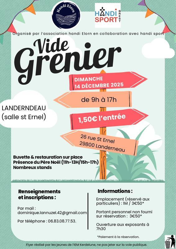 Vide grenier handi elorn