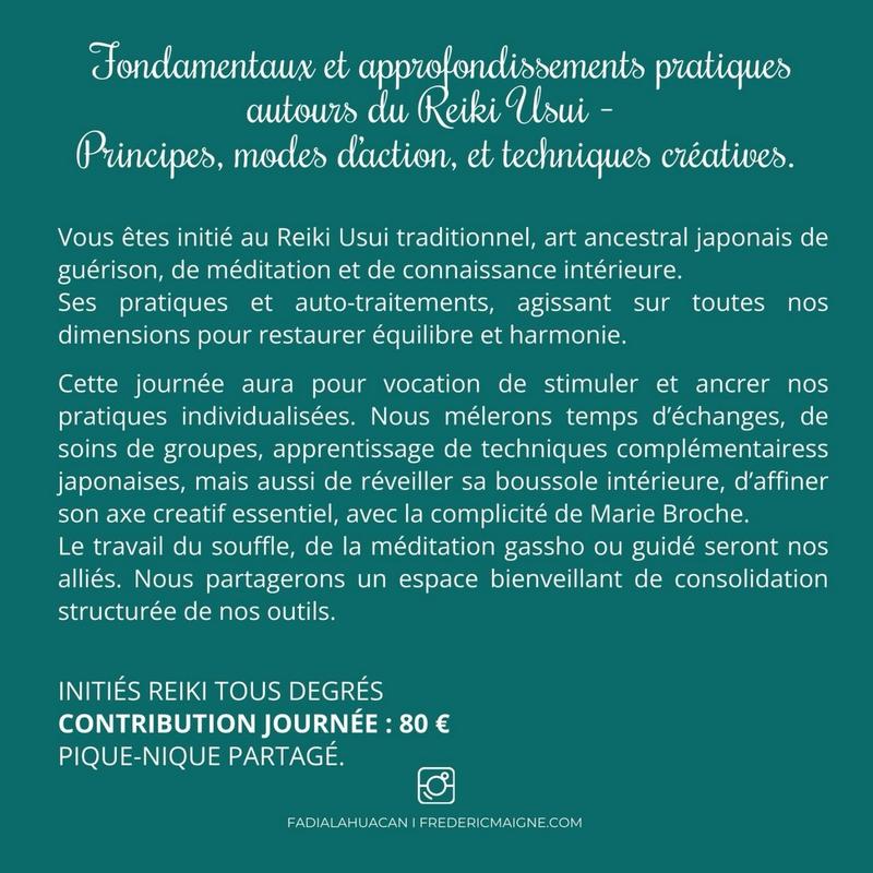 Pratiques créatives autour du Reïki Usui