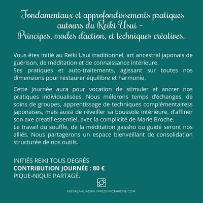 Pratiques créatives autour du Reïki Usui