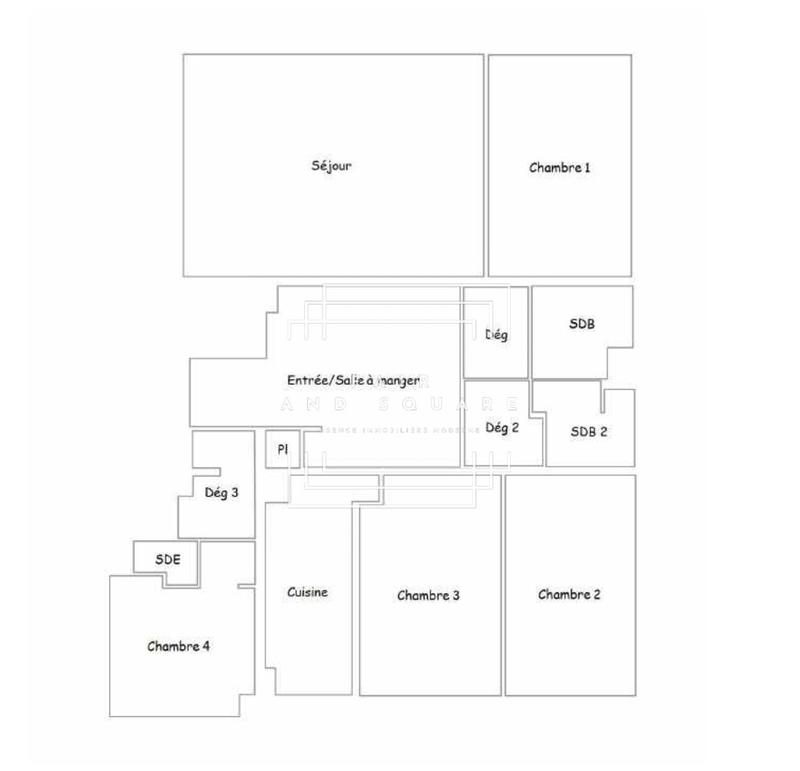 Appartement - 148 m² - 6 pièces