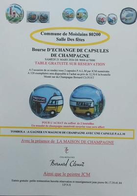 Bourse d'échange de capsules de champagne