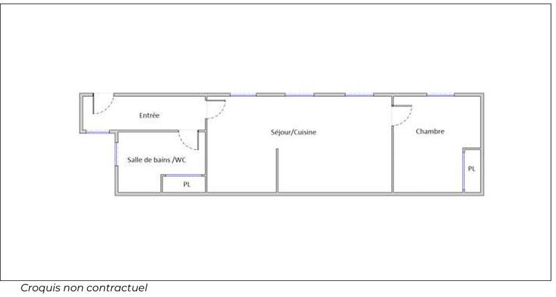 Appartement - 59 m² - 2 pièces