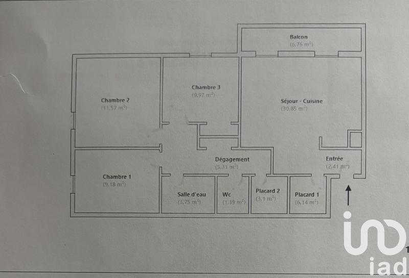 Appartement - 84 m² - 4 pièces