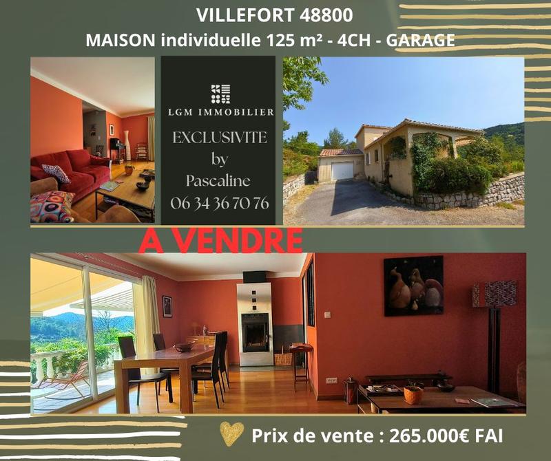 Maison - 125 m² - 5 pièces