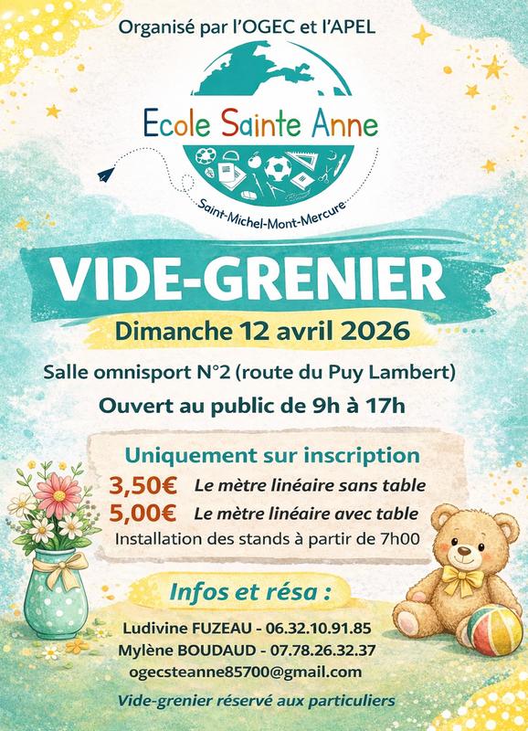 Vide-greniers de l'école ste anne