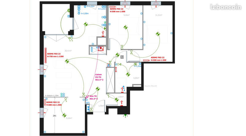 Appartement - 68 m² - 4 pièces