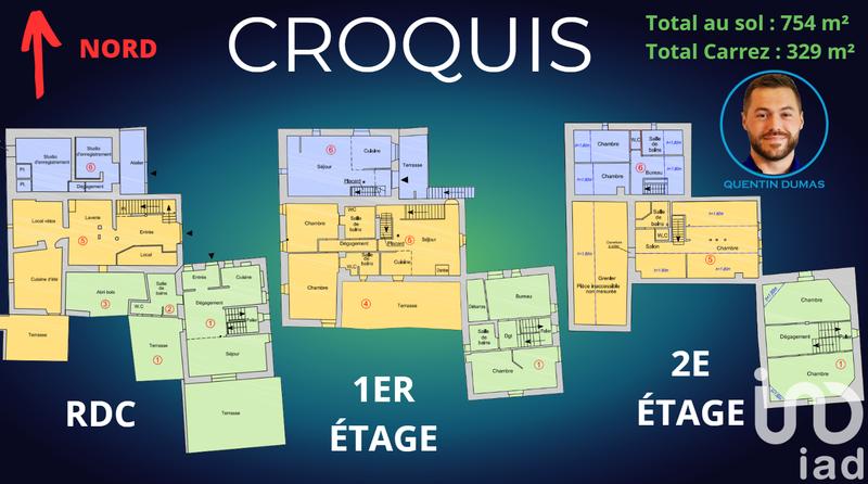 Maison - 329 m² - 29 pièces