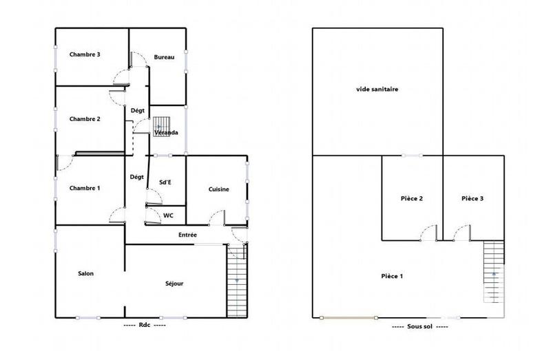 Maison - 100 m² - 5 pièces