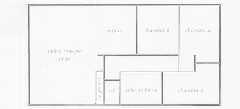 Appartement - 70 m² - 4 pièces