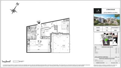Appartement - 66 m² - 3 pièces
