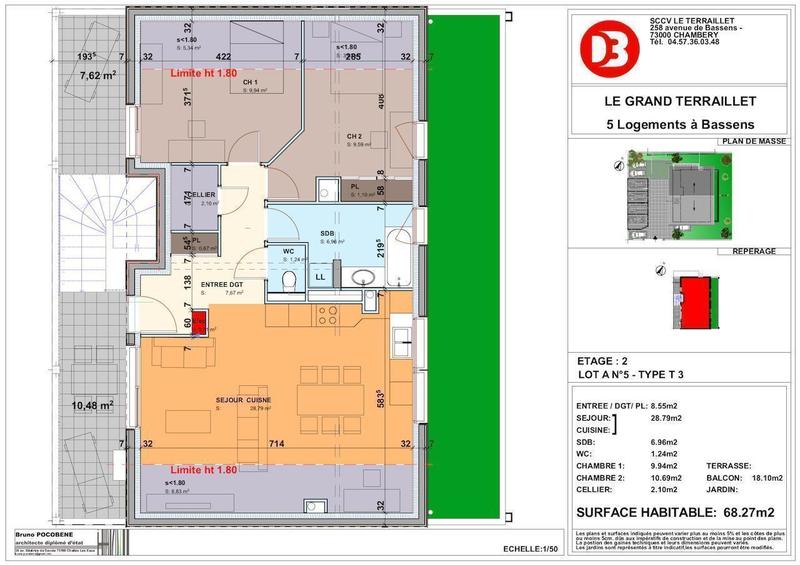 Appartement - 86 m² - 3 pièces
