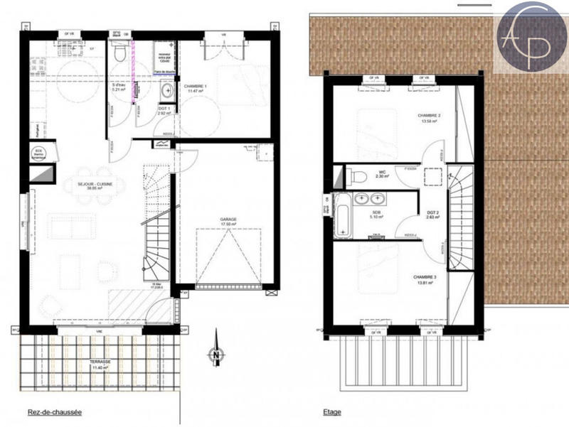 Maison - 95 m² - 4 pièces