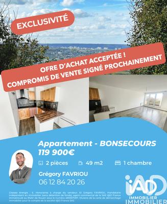 Appartement - 49 m² - 2 pièces