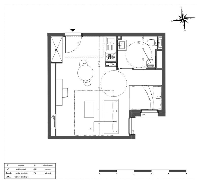 Appartement - 32 m² - 1 pièce