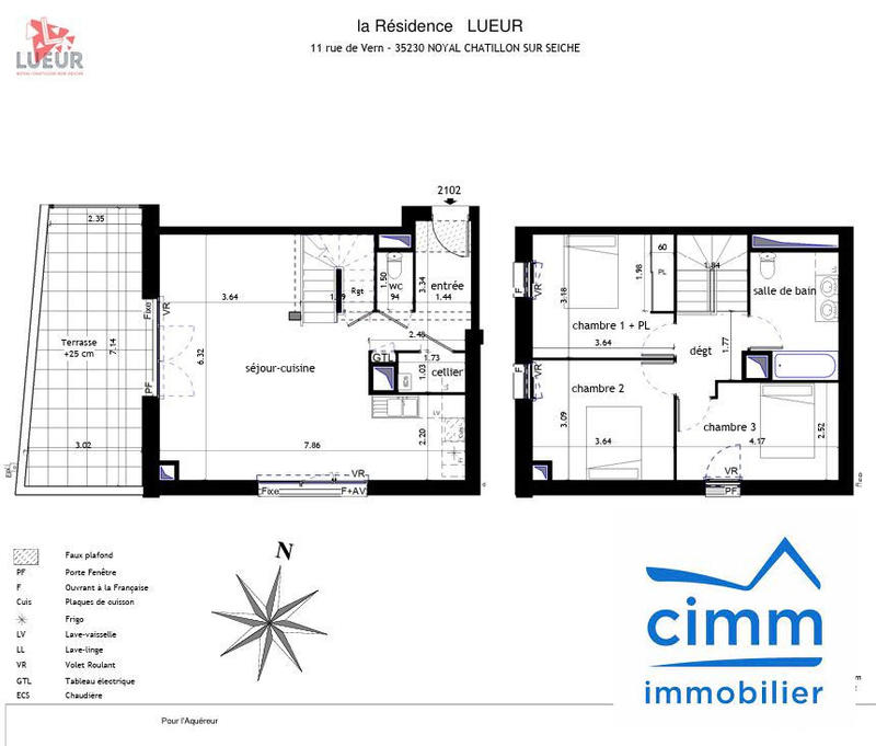 Duplex - 88 m² - 4 pièces