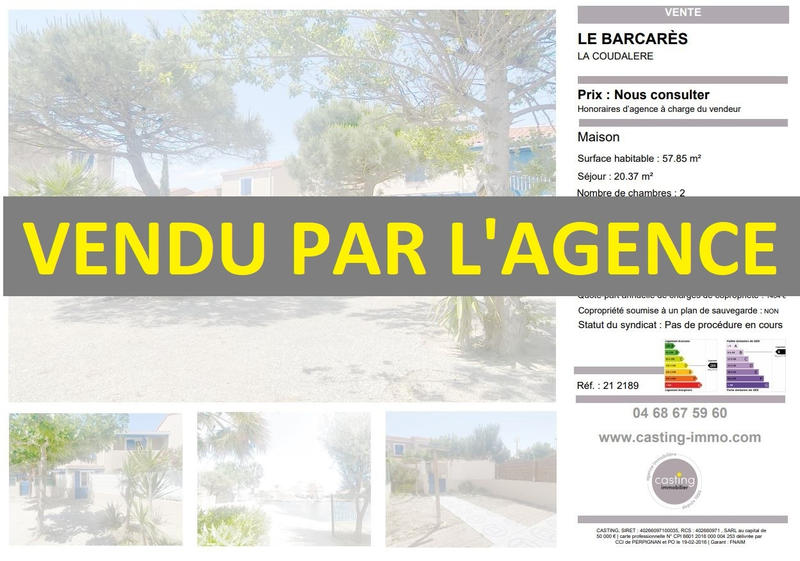 Maison - 58 m² - 3 pièces