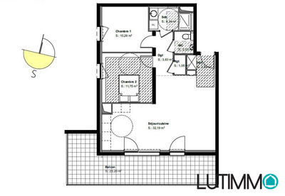 Appartement - 68 m² - 3 pièces