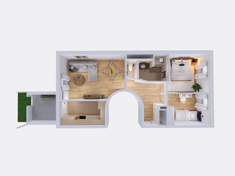 Appartement - 4 945 à 9 210 m² - 3 pièces