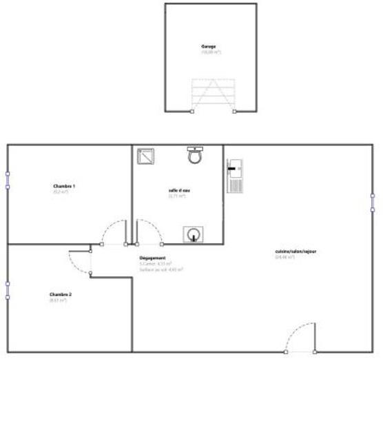 Appartement - 51 m² - 3 pièces