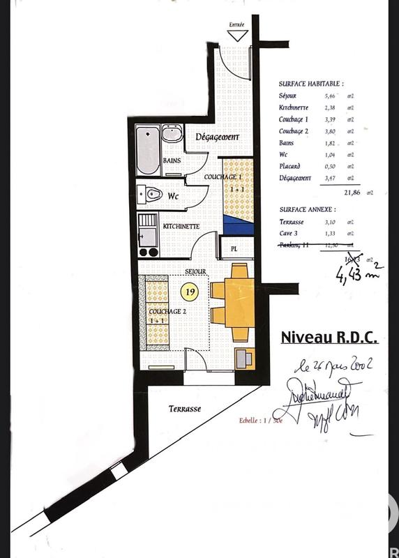 Appartement - 21 m² - 1 pièce