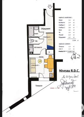 Appartement - 21 m² - 1 pièce
